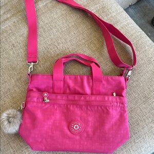 Kipling Zamora Up Bag with Monkey Pom Charm